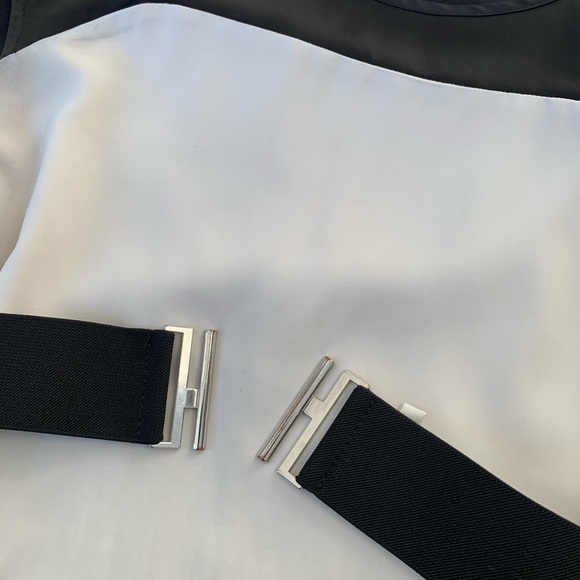 Express - White & Blue Color Block Dress. - Picture 4 of 4